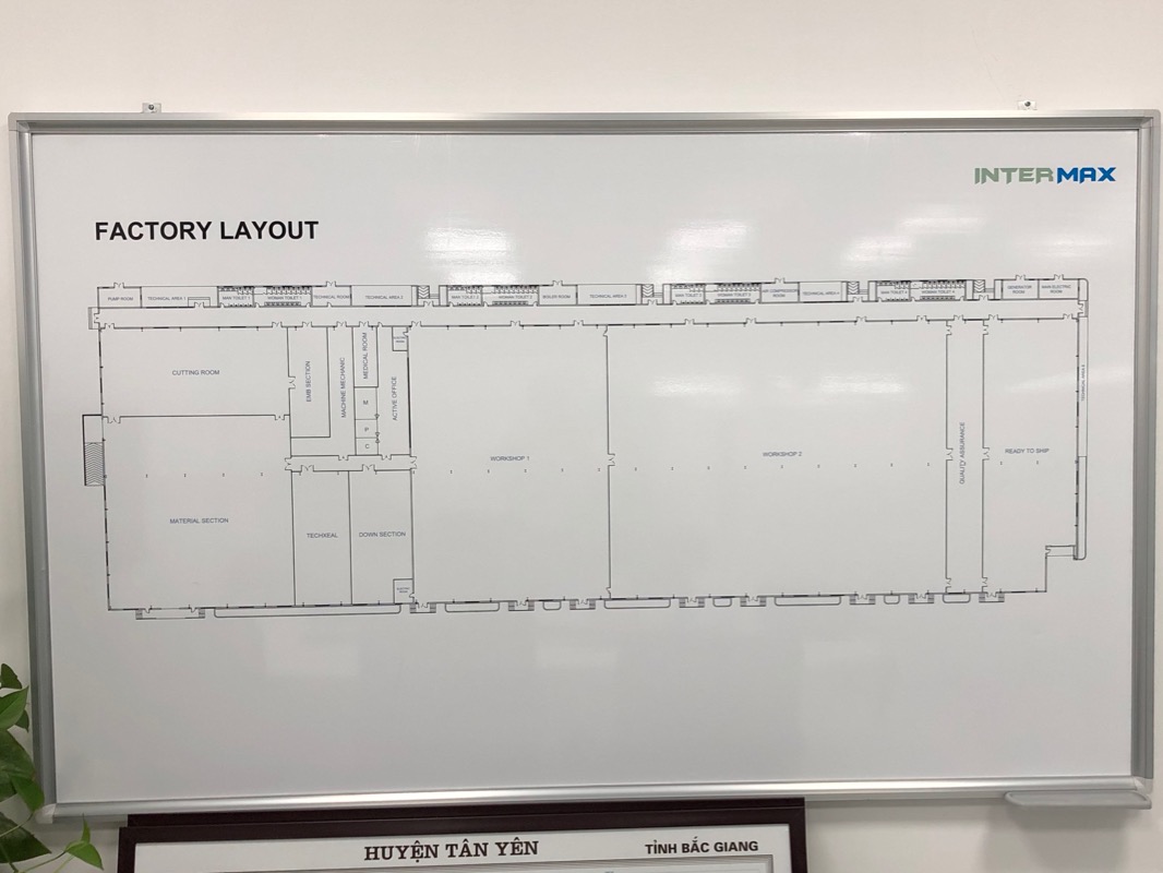 technical jacket factories layout in vietnam